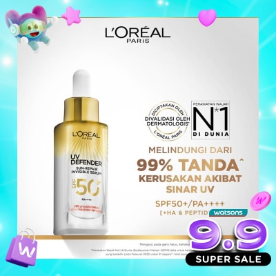 L'OREAL - Loreal Paris UV Defender Sun-Repair Invisible SPF50+ 2in1 Serum 30 mL image