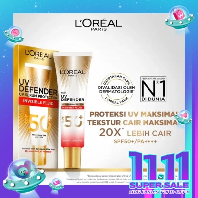 L'OREAL LOR UV DEFD INVISIBLE FLUID 30ML