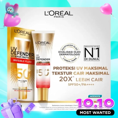 L'OREAL LOR UV DEFD INVISIBLE FLUID 30ML image