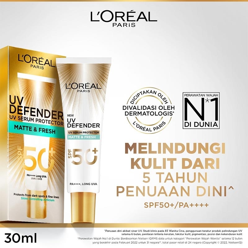 Loreal UV Defender Matte & Fresh SPF 50+ PA++++ Long UVA 30ml