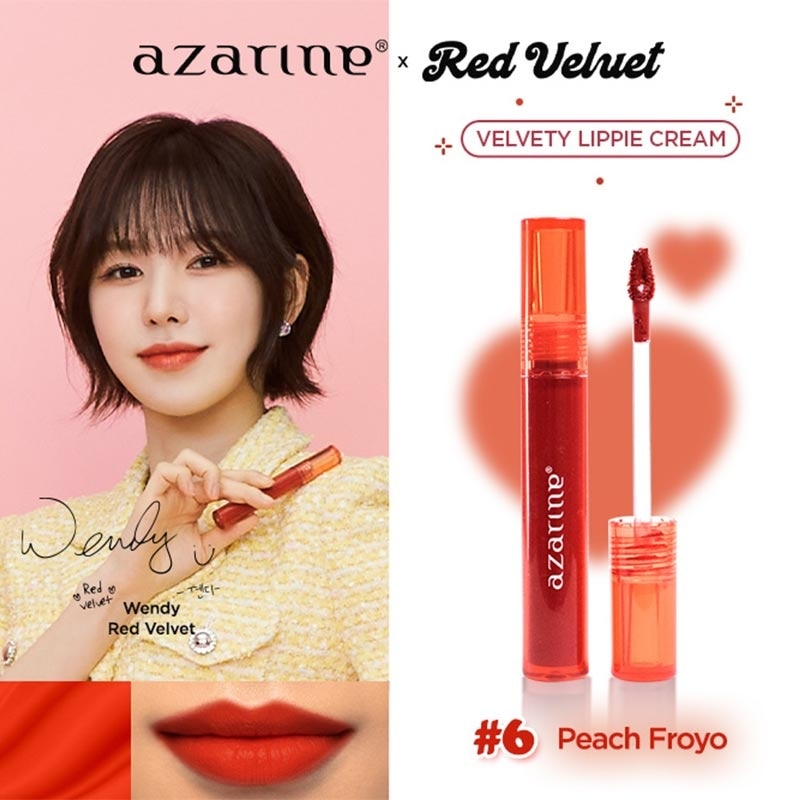 Azarine Velvety Lippie Cream #06 Peach Froyo