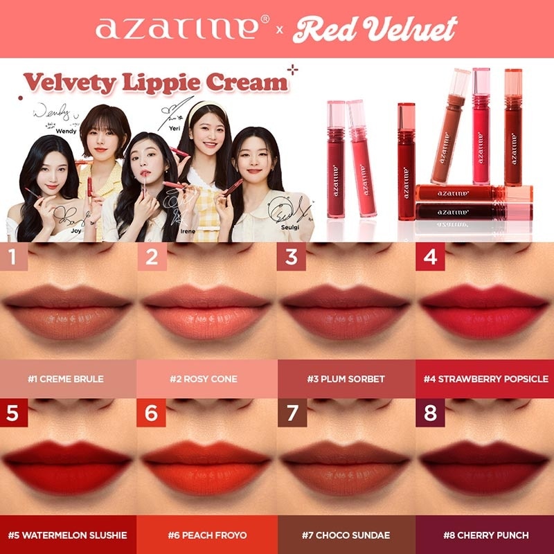 Azarine Velvety Lippie Cream #08 Cherry Punch