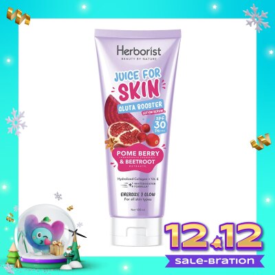 HERBORIST Herborist Juice For Skin Gluta Booster Serum SPF30 PA+++ Lotion Pomeberry & Beetroot 180ml