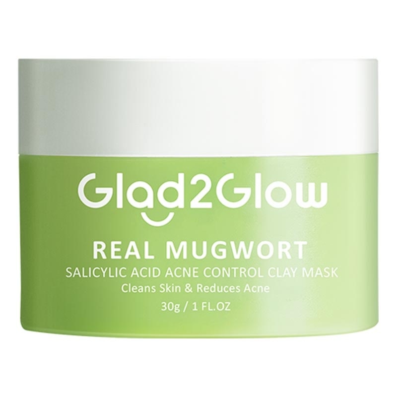 Glad2Glow Real Mugwort Salicylic Acid Acne Control Clay Mask 30g