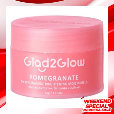 GLAD2GLOW Glad2Glow Pomegranate 5% Niacinamide Brightening Moisturizer 30g