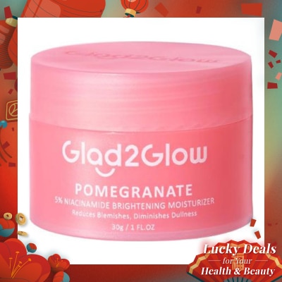 GLAD2GLOW Glad2Glow Pomegranate 5% Niacinamide Brightening Moisturizer 30g