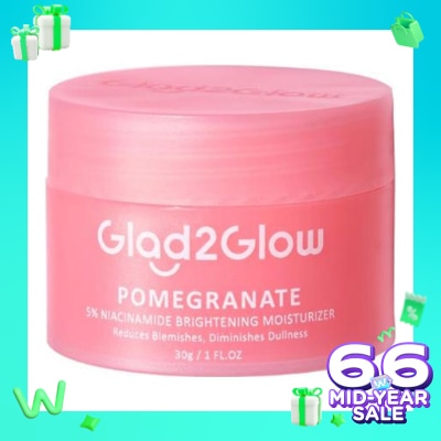 GLAD2GLOW Glad2Glow Pomegranate 5% Niacinamide Brightening Moisturizer 30g