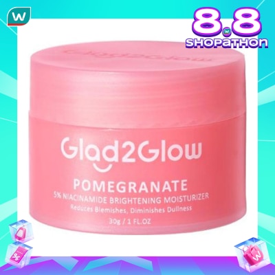 GLAD2GLOW Glad2Glow Pomegranate 5% Niacinamide Brightening Moisturizer 30g