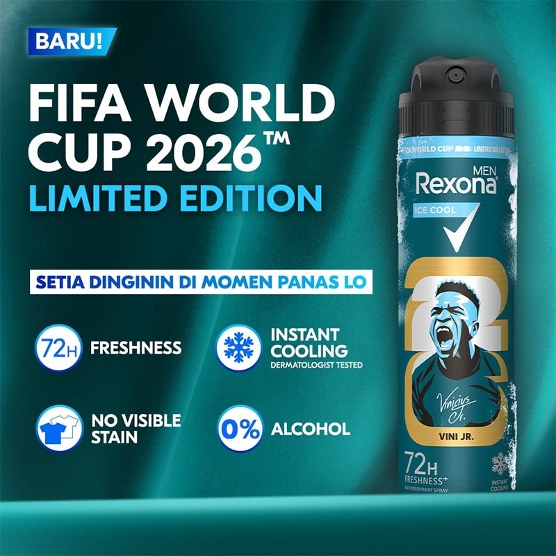 Men [Limited Edition] FIFA Antiperspirant Aerosol Deodorant Spray Ice Cool 135ml
