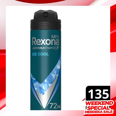 REXONA Rexona Men Motion Activated Antiperspirant Spray Ice Cool 135ml