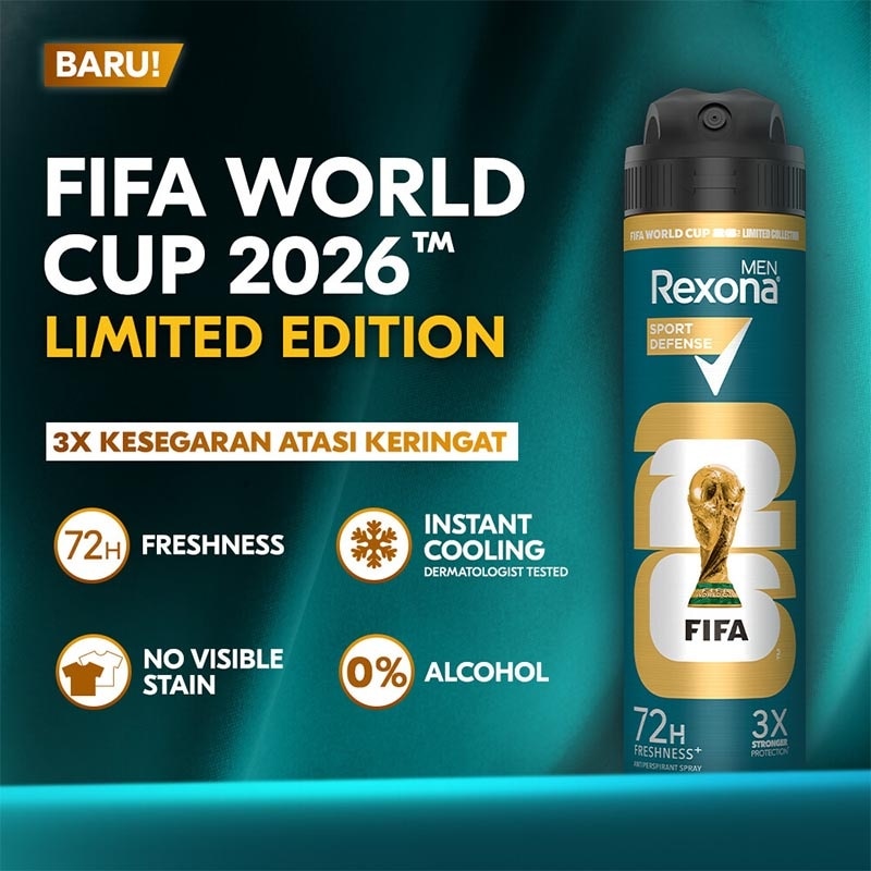 Men [Limited Edition] FIFA Antiperspirant Aerosol Deodorant Spray Sport Defense 135ml