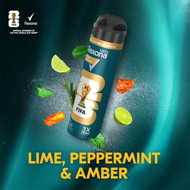 Men [Limited Edition] FIFA Antiperspirant Aerosol Deodorant Spray Sport Defense 135ml