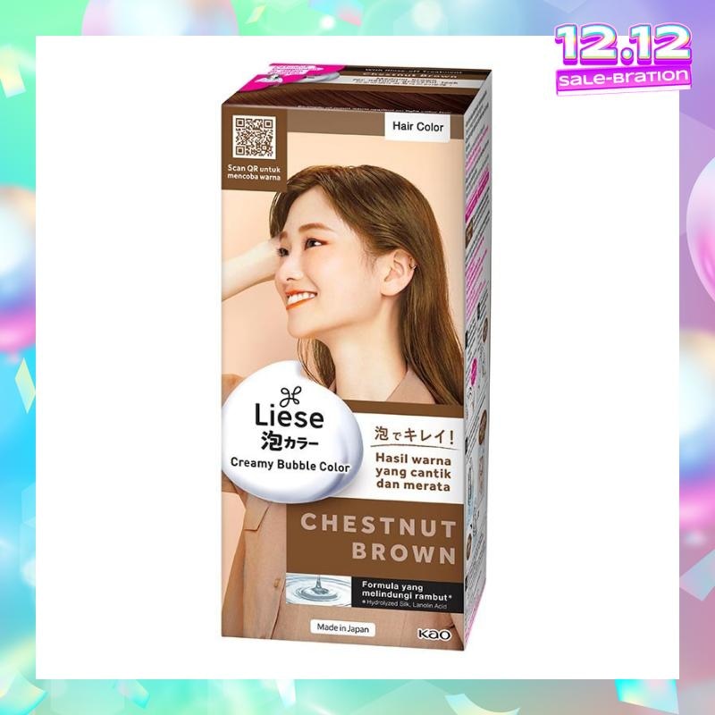 Liese Hair Color Creamy Bubble Color Chestnut Brown