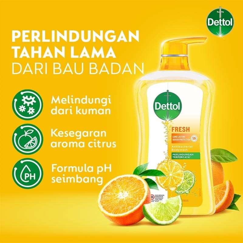 Dettol Body Wash Fresh Pump 625ml