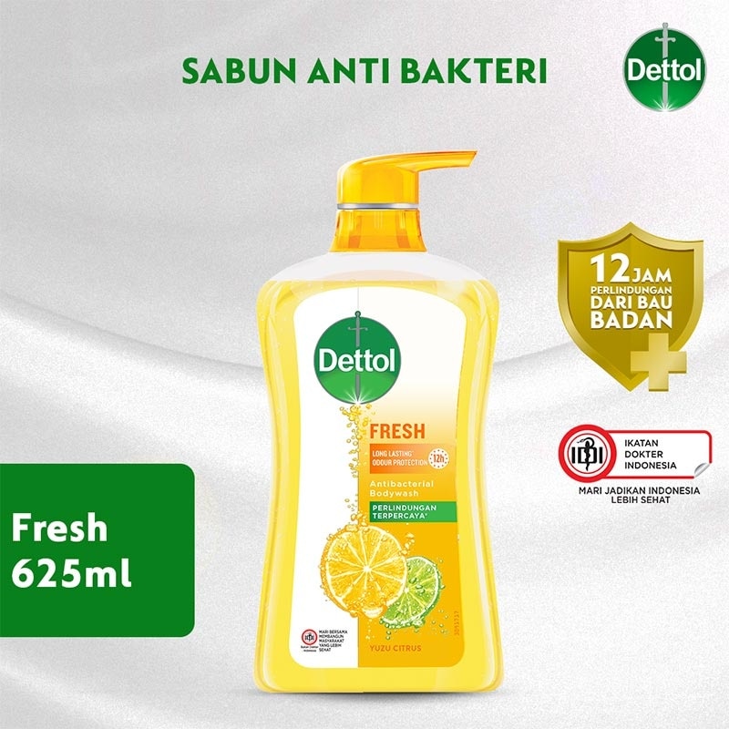 Promo Harga Dettol Body Wash Fresh 625 ml - Watsons