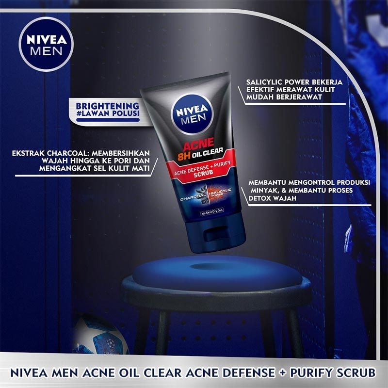 NIVEA MEN F/SCRUB ACNE DEF+PURIFY 100ML