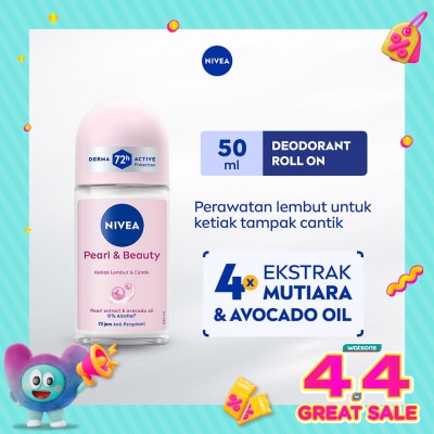 NIVEA - Nivea Deodorant Roll On Pearl & Beauty 50ml