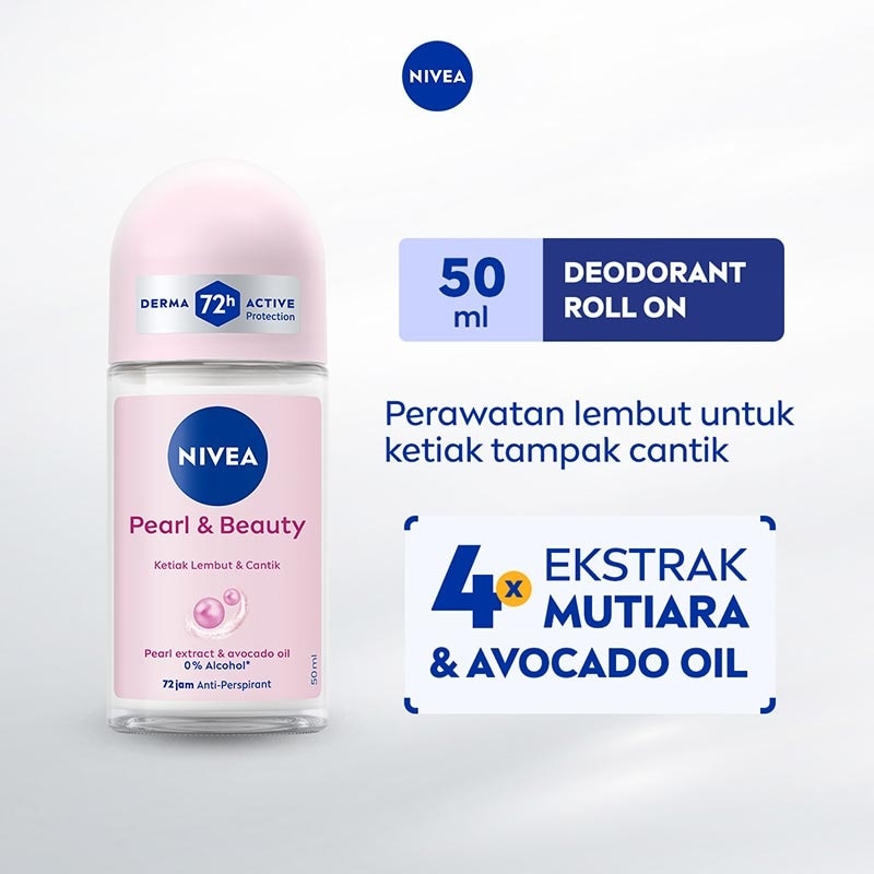 Promo Harga Nivea Deo Roll On Pearl & Beauty 50 ml - Watsons