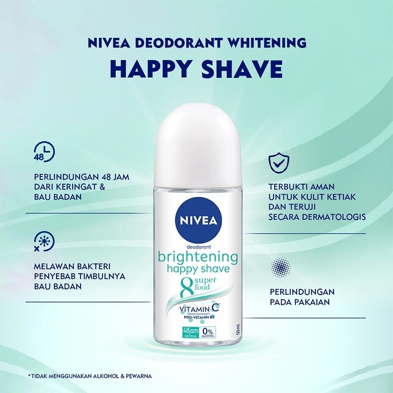 NIVEA DEO R/ON HAPPY SHAVE 50ML