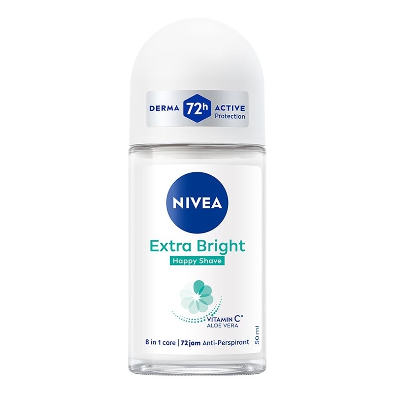 Nivea Deodorant Roll On Extra Bright Happy Shave 50ml