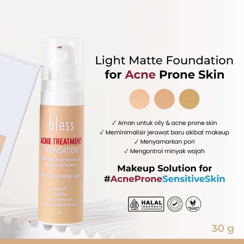 BLESS Bless Acne Treatment Foundation Natural 30g
