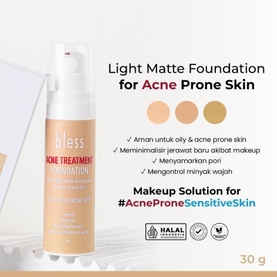 BLESS Bless Acne Treatment Foundation Nude Beige 30g