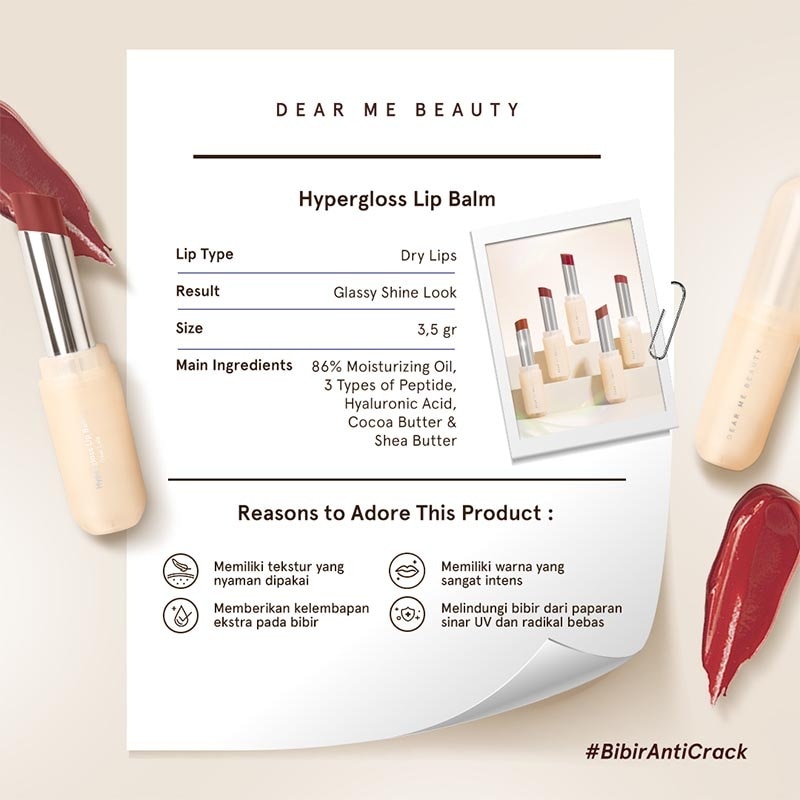 Dear Me Beauty Hypergloss Lip Balm Dear Winna 3.5g