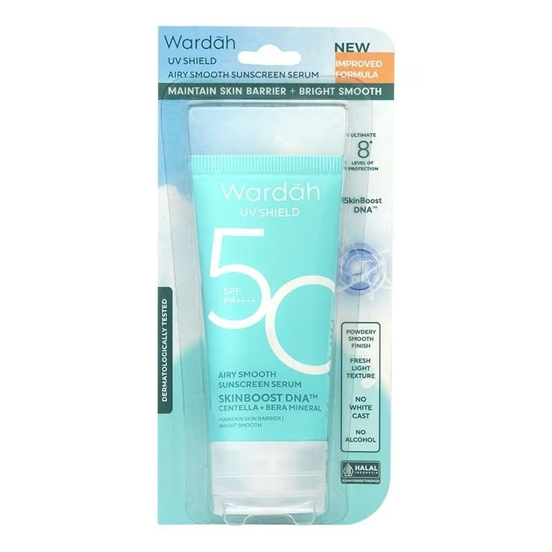 Wardah UV Shield Airy Smooth Sunscreen Serum SPF50 PA++++ 25ml