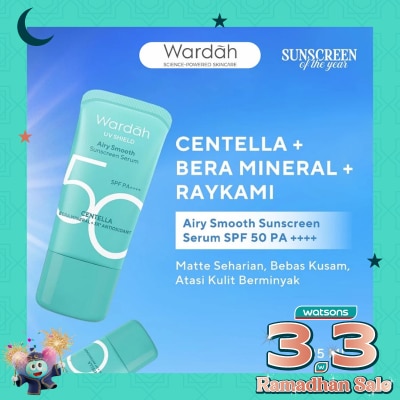 WARDAH UV Shield Airy Smooth Sunscreen Serum SPF 50 PA++++ 25ml