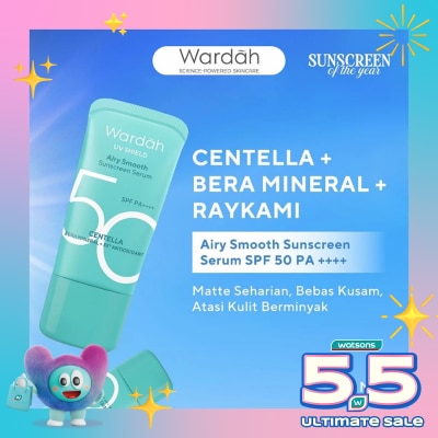WARDAH - Wardah UV Shield Airy Smooth Sunscreen Serum SPF50 PA++++ 25ml