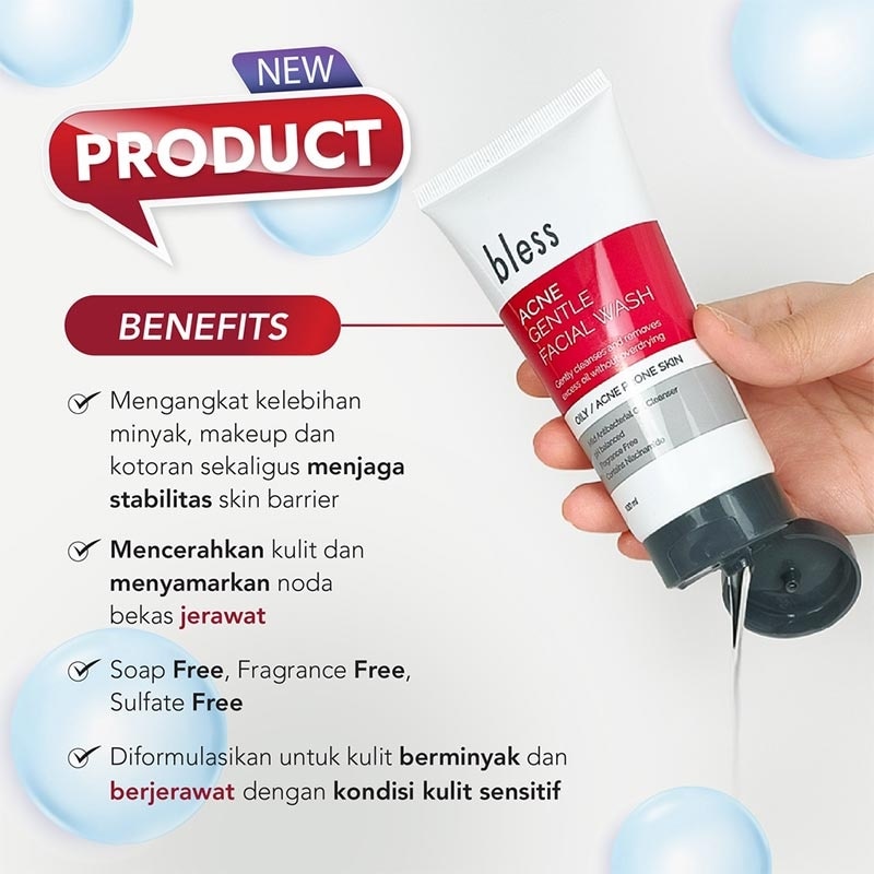 BLESS ACNE GENTLE FACIAL WASH 100ML