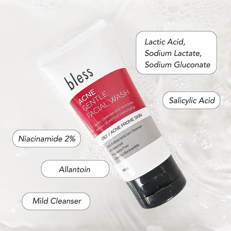 BLESS ACNE GENTLE FACIAL WASH 100ML