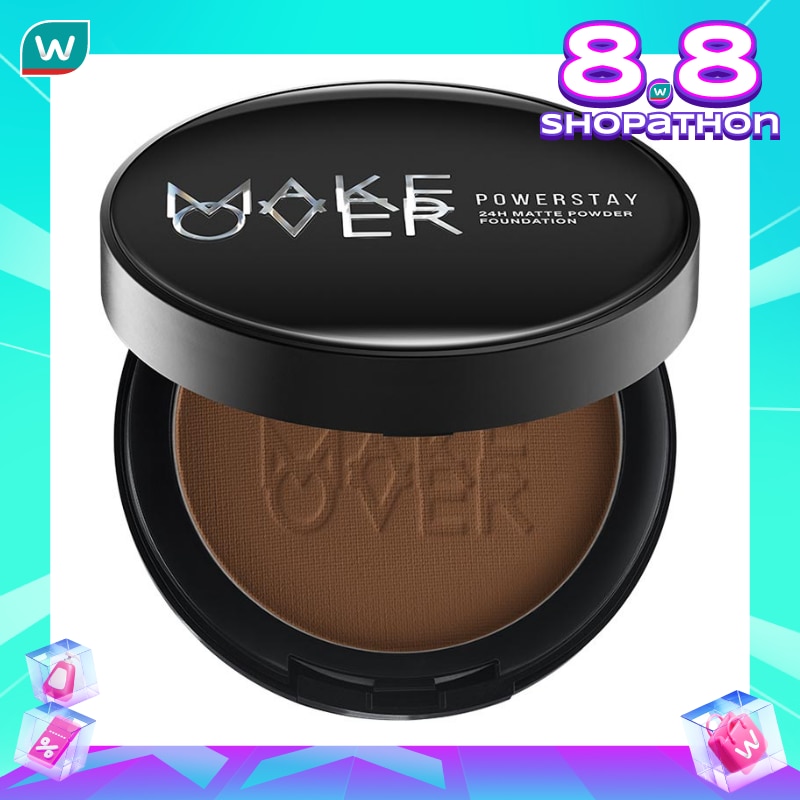 Make Over Powerstay 24H Matte Powder Foundation N70 Ebony