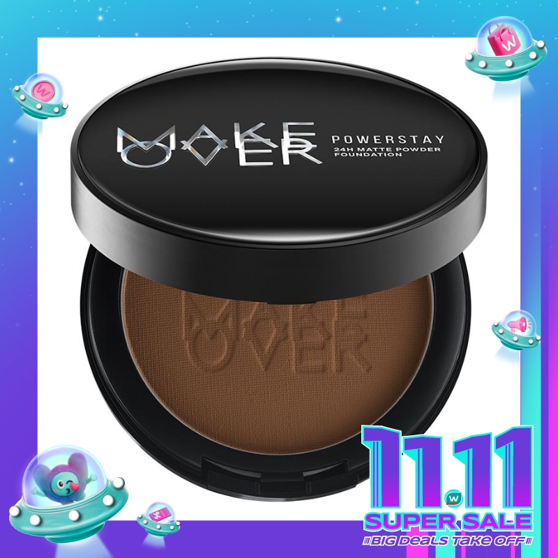Make Over Powerstay 24H Matte Powder Foundation N70 Ebony