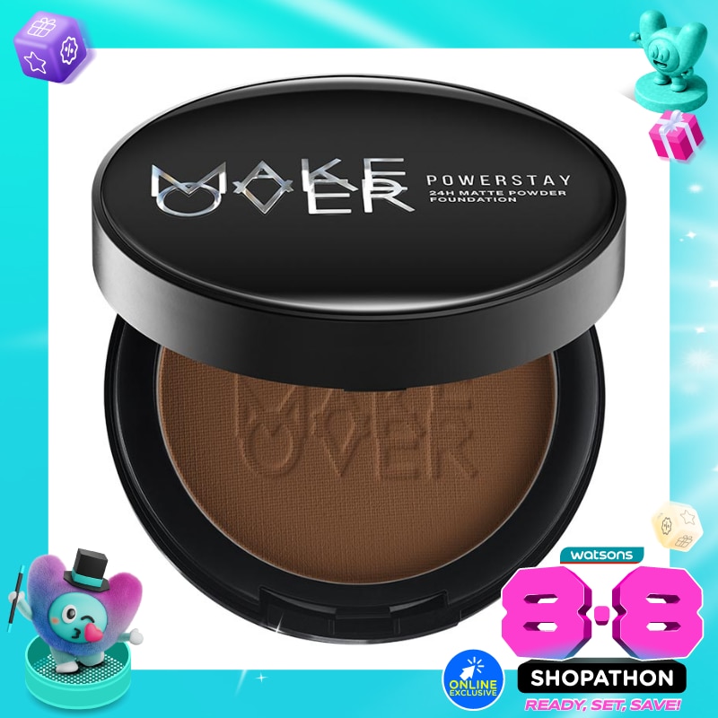 Make Over Powerstay 24H Matte Powder Foundation N70 Ebony image