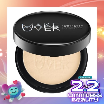 MAKE OVER MO P/STAY 24H PWDR FDT W22 WARM IVORY