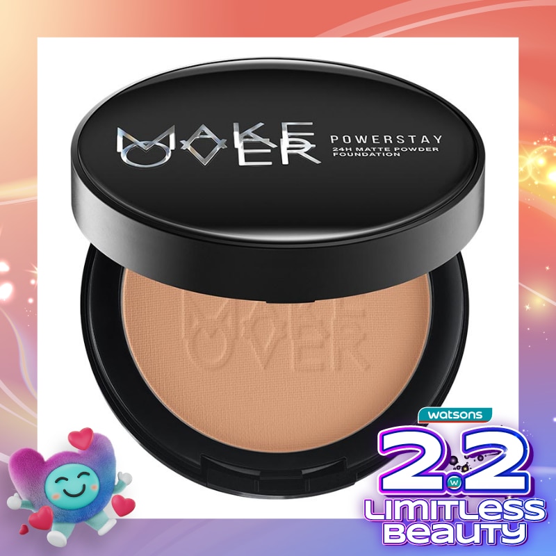 MAKE OVER Make Over Powerstay 24H Matte Powder Foundation W60 Creme Cocoa