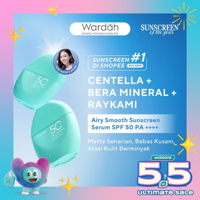 WARDAH - Wardah UV Shield Airy Smooth Sunscreen Serum SPF 50 PA++++ 40ml