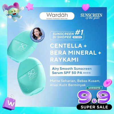 WARDAH - Wardah UV Shield Airy Smooth Sunscreen Serum SPF 50 PA++++ 40ml image