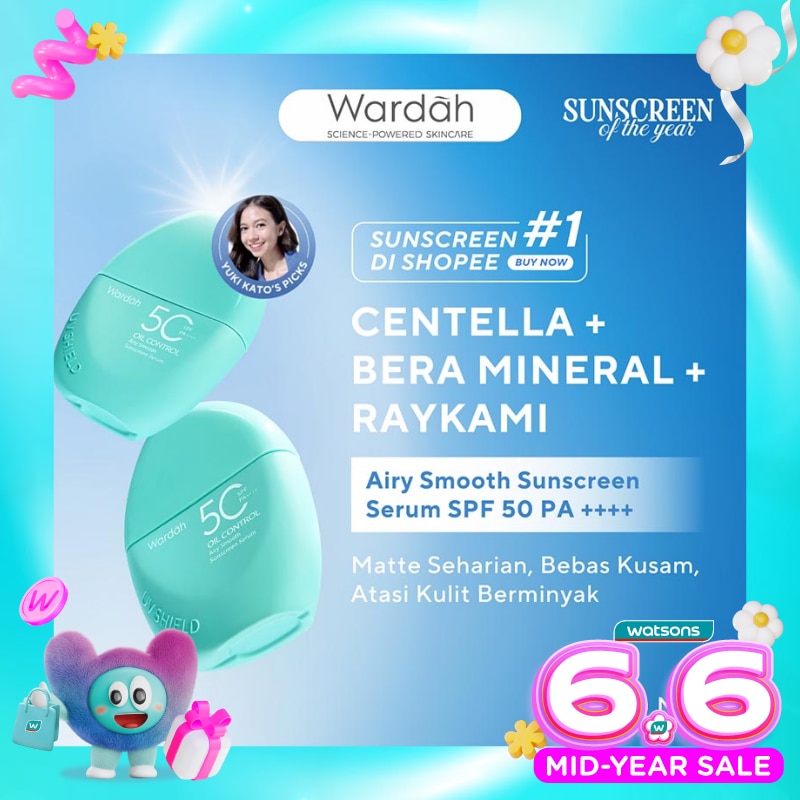 Wardah UV Shield Airy Smooth Sunscreen Serum SPF 50 PA++++ 40ml