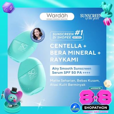 WARDAH - Wardah UV Shield Airy Smooth Sunscreen Serum SPF 50 PA++++ 40ml image