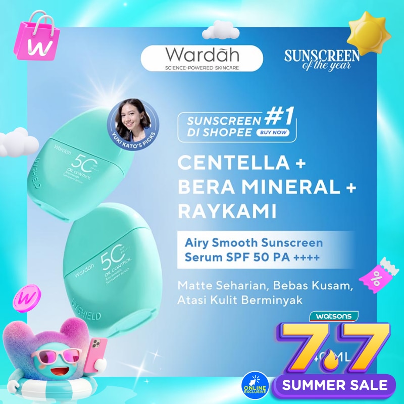 Wardah UV Shield Airy Smooth Sunscreen Serum SPF 50 PA++++ 40ml