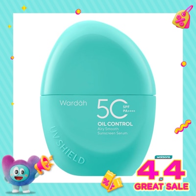 WARDAH - Wardah UV Shield Airy Smooth Sunscreen Serum SPF 50 PA++++ 40ml
