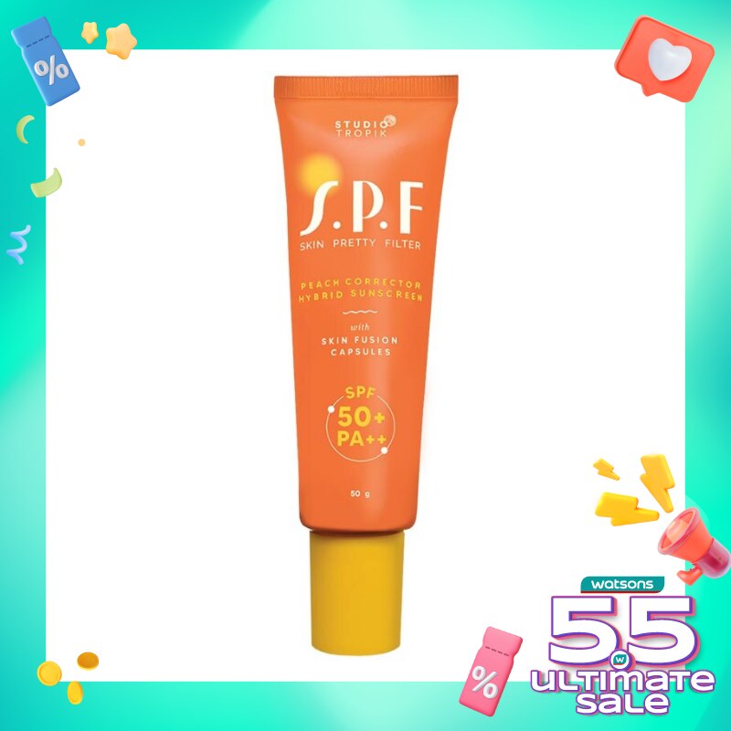 Studio Tropik SSPF 50+ PA++ (Peach) - Skin Pretty Filter 50g