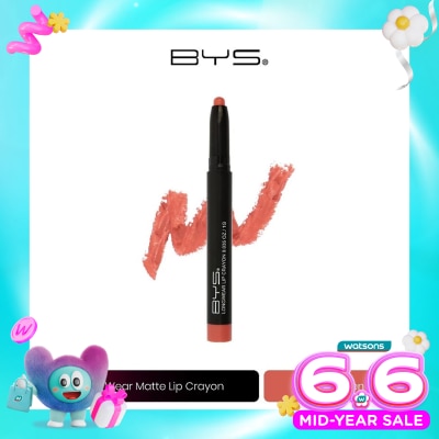 BYS - BYS Longwear Matte Lip Crayon M01 Peachy Keen 1g