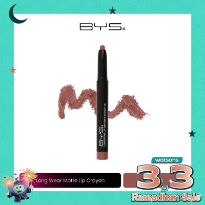 BYS BYS Longwear Matte Lip Crayon M02 Mocha 1g