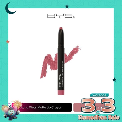 BYS BYS Longwear Matte Lip Crayon M03 Shy Blush 1g