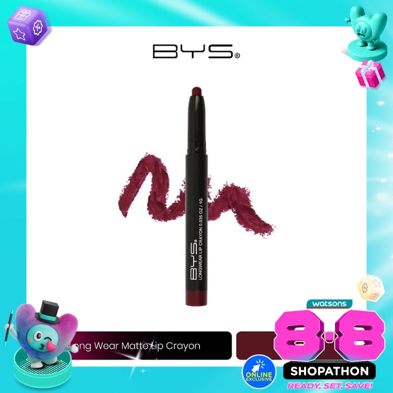 BYS Longwear Matte Lip Crayon M06 Vampish 1g image
