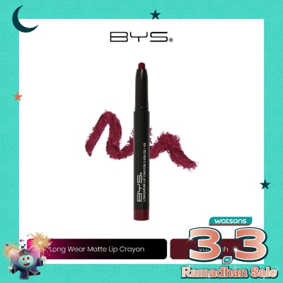 BYS BYS Longwear Matte Lip Crayon M06 Vampish 1g