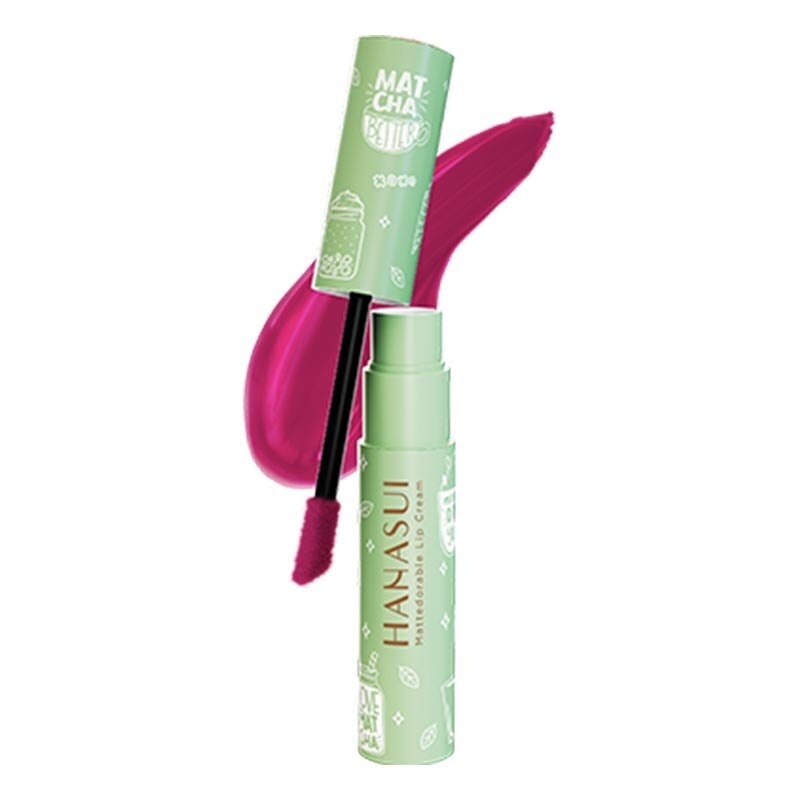 Hanasui Mattedorable Lip Cream Matchalicious #01